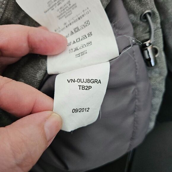 Vans Womens Jacket Medium Gray Winter Full Zip Hooded Polka Dots Pockets - Picture 5 of 7